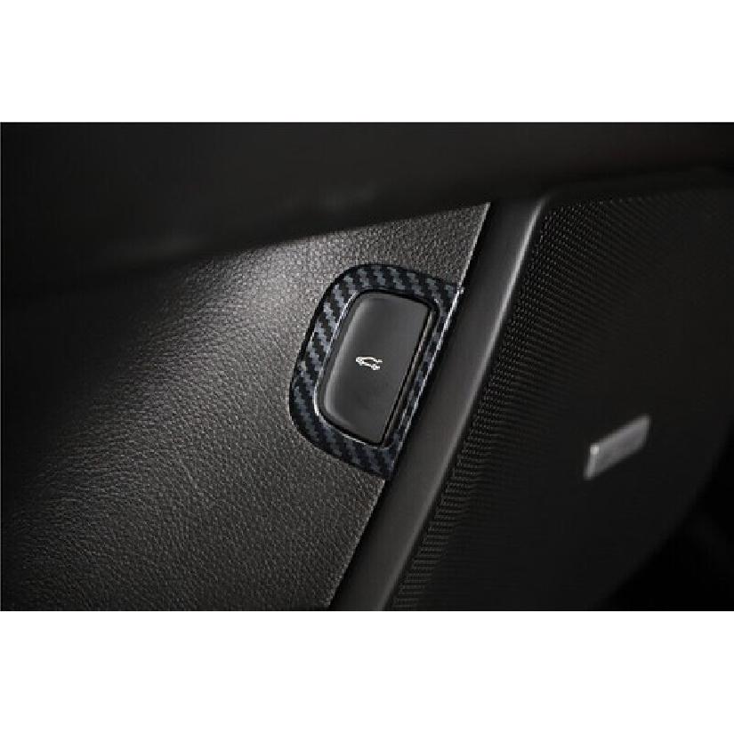 Back Door Tailgate Switch Cover Trim Fit For Cadillac CT6 2016- Carbon Fiber