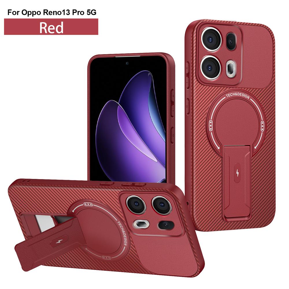 

Противоударный чехол-броня с подставкой и магнитным держателем для OPPO Reno 13 13F Reno13 Pro Reno13F 5G с поддержкой беспроводной зарядки Magsafe For Reno 13