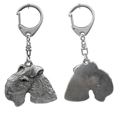 Lakeland Terrier - Silver-plated Key Ring with Dog, Handbag Decoration, Backpack Pendant by Brand
