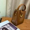 100% Genuine Leather Women's Bucket Bag New Fashion Large Capacity Commuter Handbag Shoulder Crossbody Bag for Women