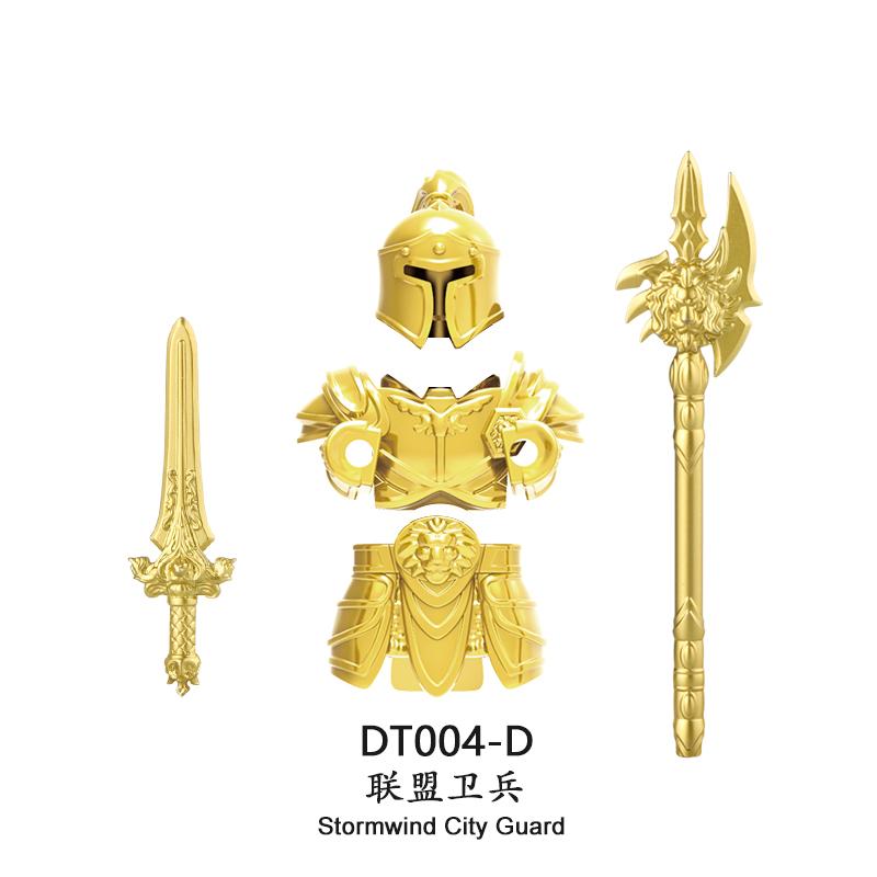 medieval Warcraft Strom Guard Featuring Arthas Accessories Scenes Building Blocks Figures Toy for Children Gifts DT8902 DT8904