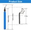Deburring Tool Set with 15 High Speed Steel Swivel Blades Burr Removal Reamer Tool for Metal Resin Copper Plastic PVC 3D Print