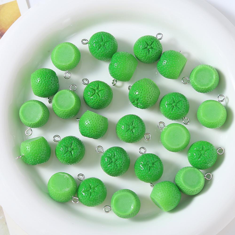 Resin Fruit Miniature DIY Accessories: Earrings, Keychains, Phone Cases, and Bag Pendants