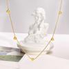 Fashion Geometric Butterfly Festival Heart Stainless Steel Gold Necklace Ladies, Accessories Nc-1198