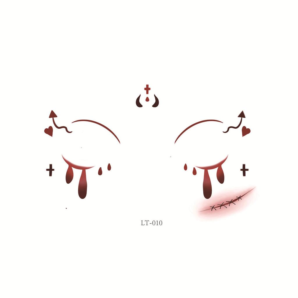 Halloween Gesicht Augen Aufkleber Eye Liner Lidschatten Temporäre Aufkleber Aufkleber Für Frauen Mädchen Halloween Kostüm Cosplay Bekleidung Zubehör Party