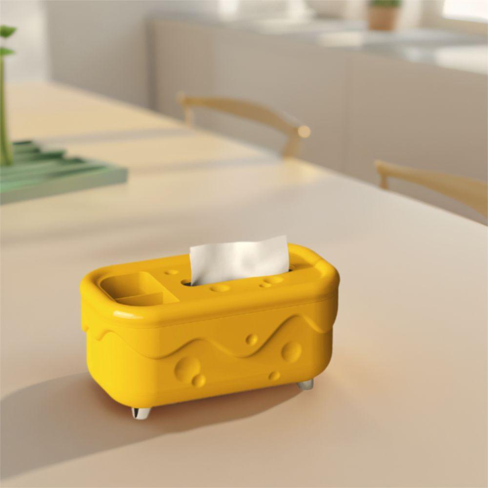Stylish Tissue Holder Kawaii Paper Storage Box Home Decoration Cheese Tissue Box  Bathroom