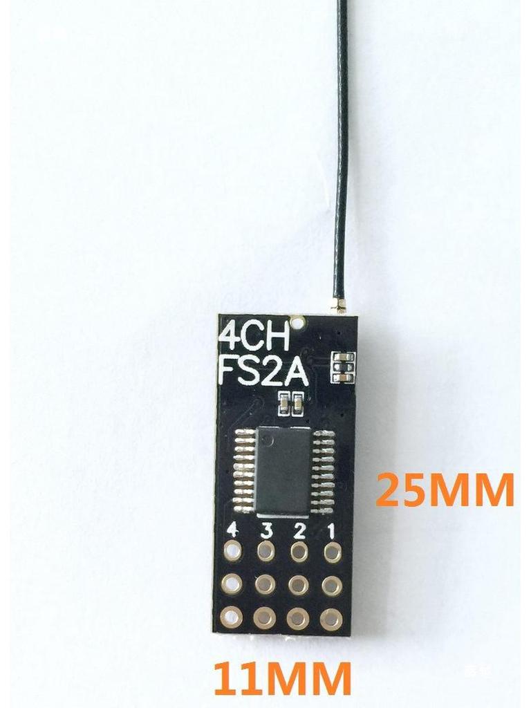 WM Receiver FSEP Fixed-wing 2.4GHz 4-Channel FSJH FUS Black God Bagged