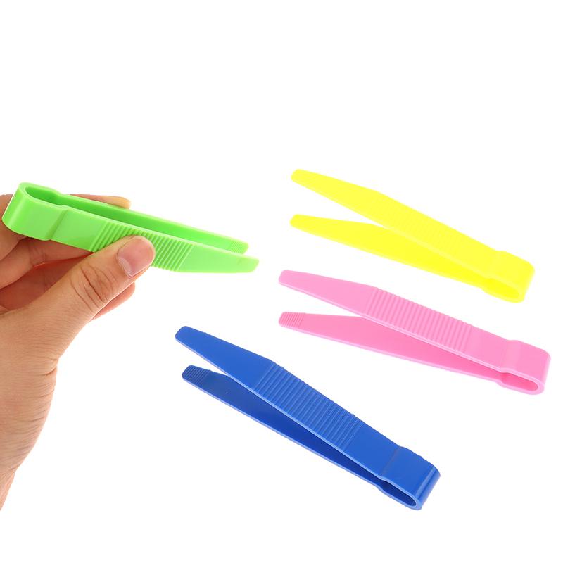 5ks barevných plastových pinzet, dětské ploché pinzety pro batolata, jemné motorické učební hračky, hračky pro rané vzdělávání