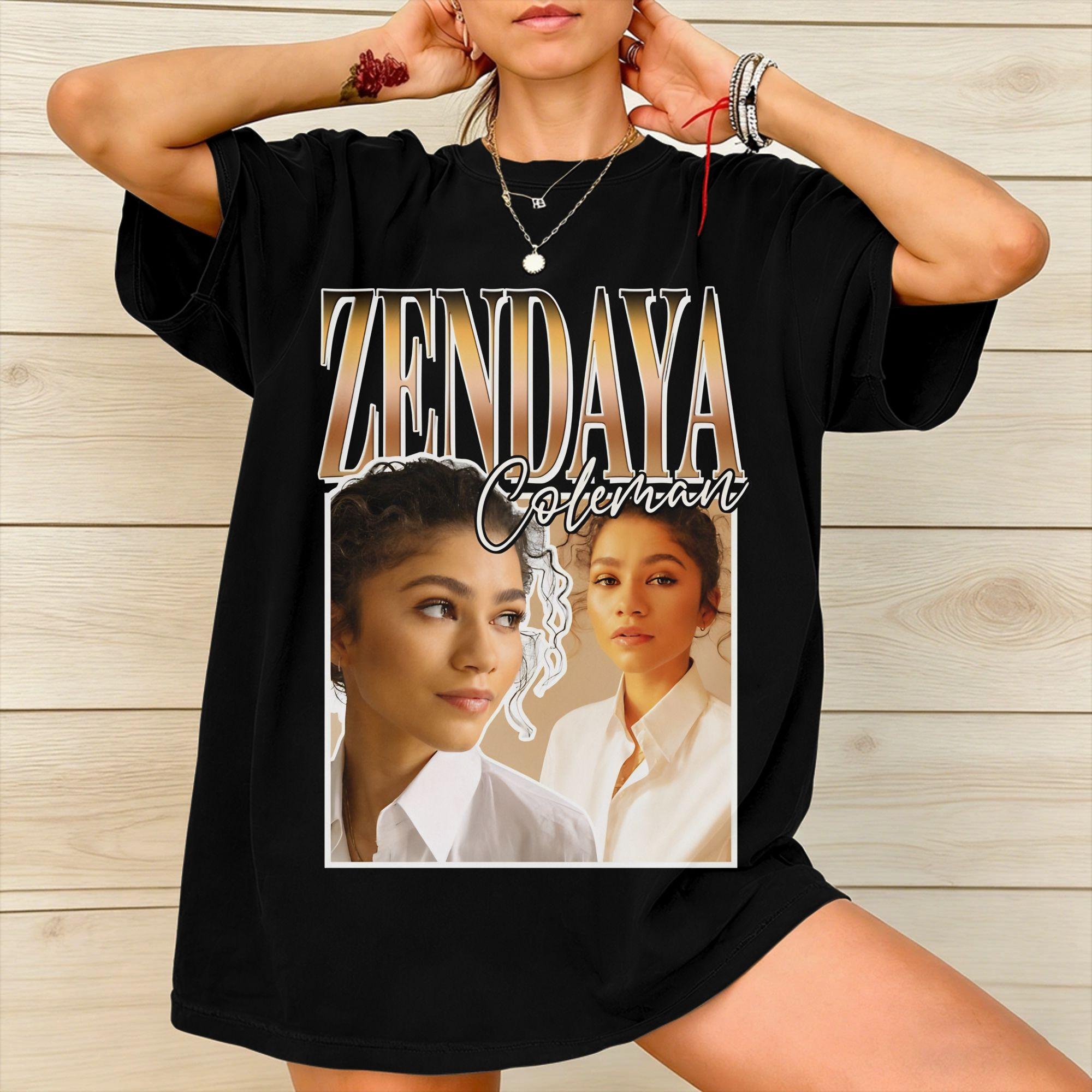 Printed Ruby Rue Zendaya T Shirt for Unisex Women Cotton Tee Shirt Short Sleeve Clothes S