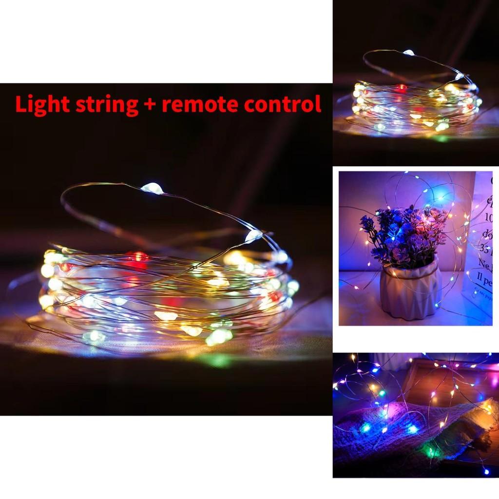 Christmas Copper Wire Led String With Battery Box And Manual Switch For Holiday Decorations