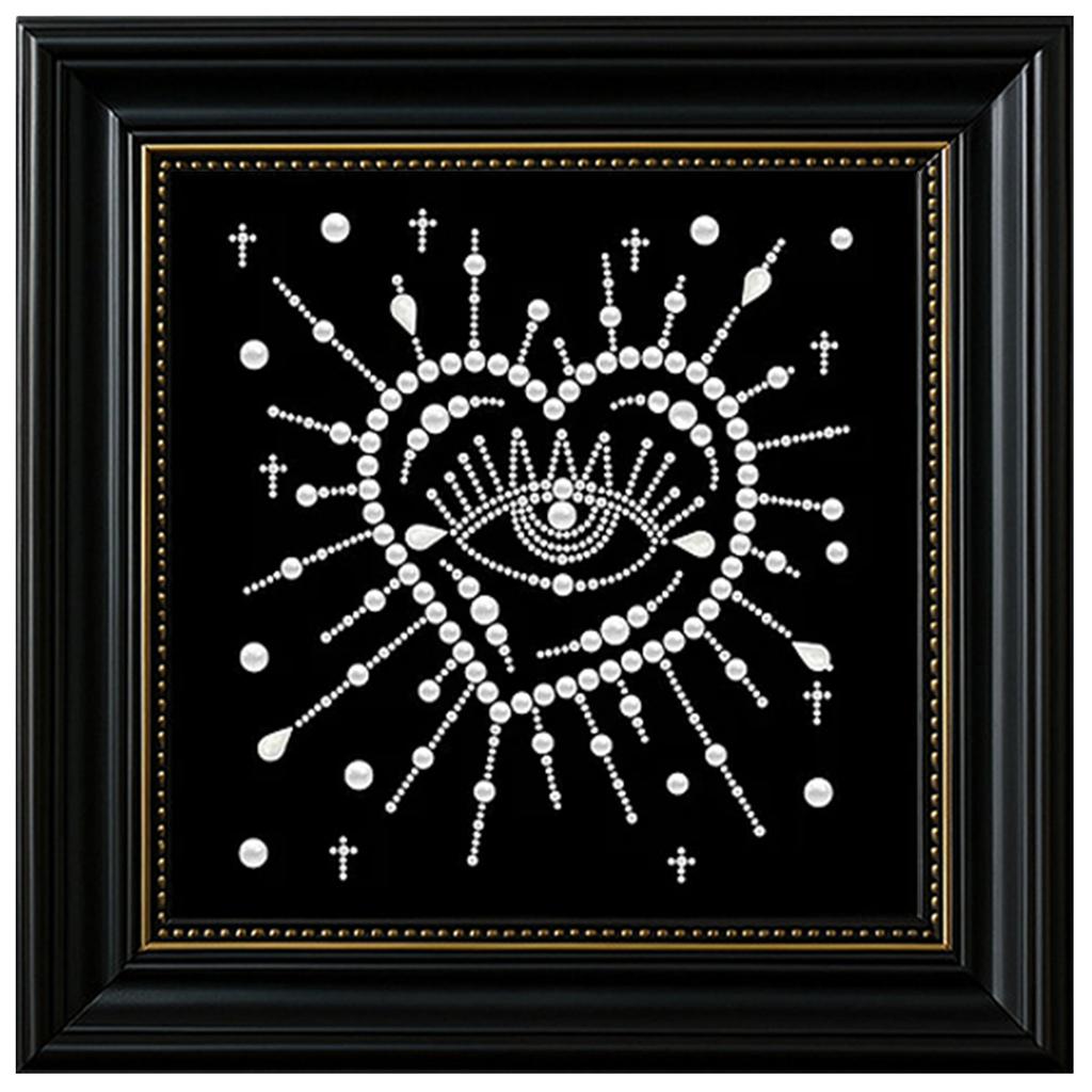 DIY Pearl Paintings Pearls Gem Art Craft with Frame 10.63x10.63in for Adults/Beginners Gift Idea Home Wall Decor