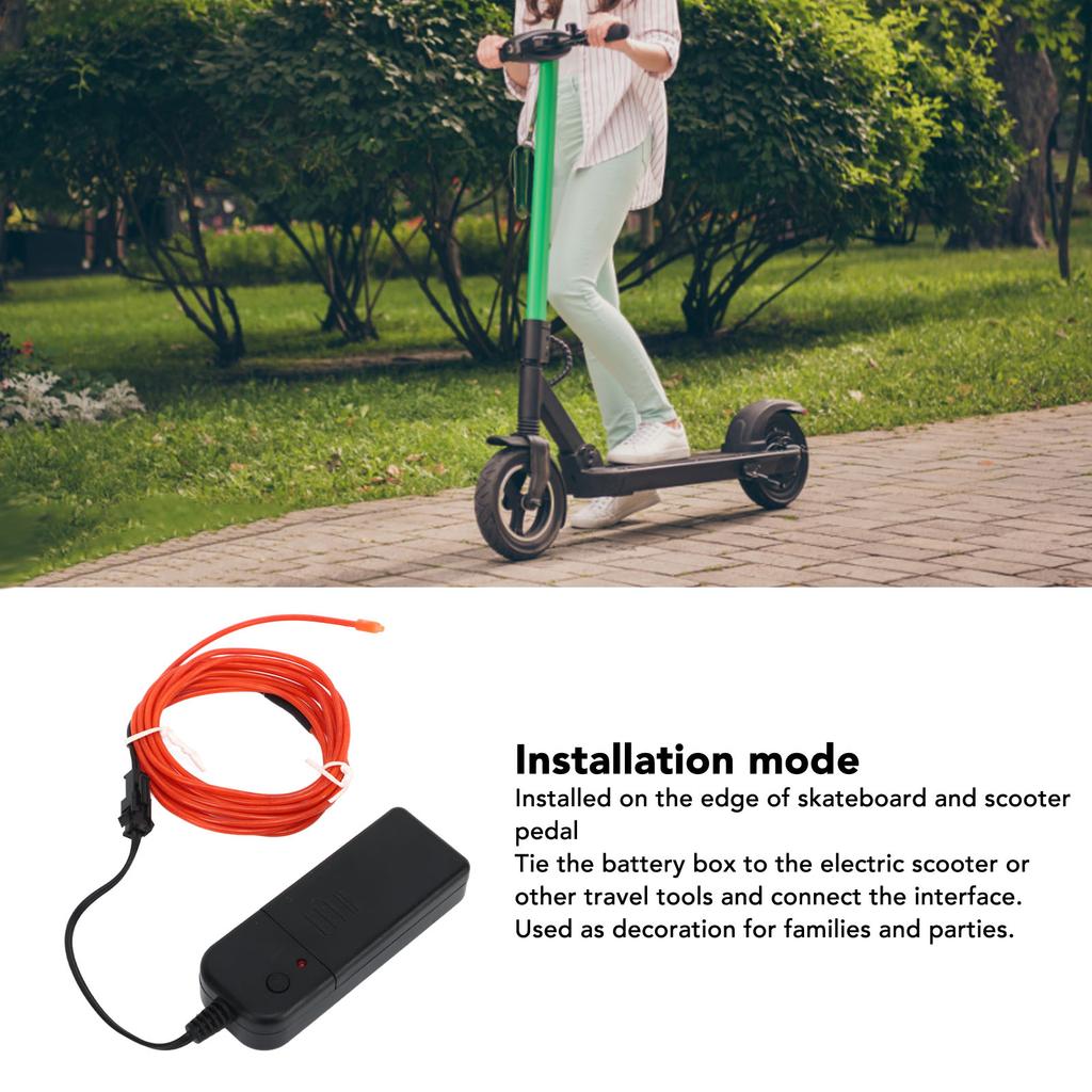 LED   Frame Light Waterproof Bright Decoration Scooter Frame Strip Light for Night Riding