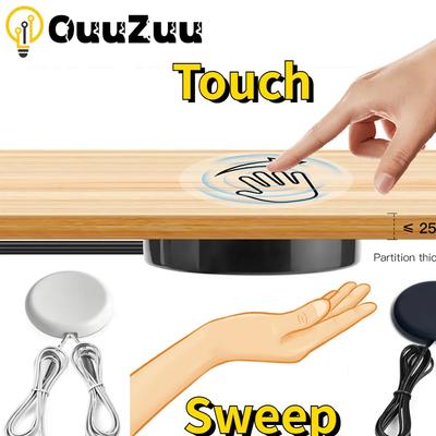 Penetrable 25mm Wood Panel Wireless Touch Sensor LED Light Switch Control 12V 24V 60W Hand Sweep Control Dimmable Touch Dimmer