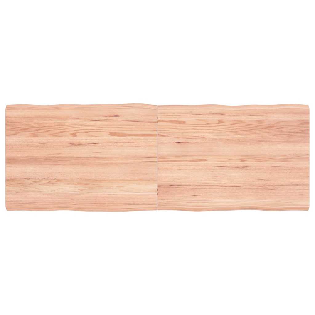Vidaxl Tabletop, Light Brown 140X50X(2-4)Cm Wood With Natural Edge