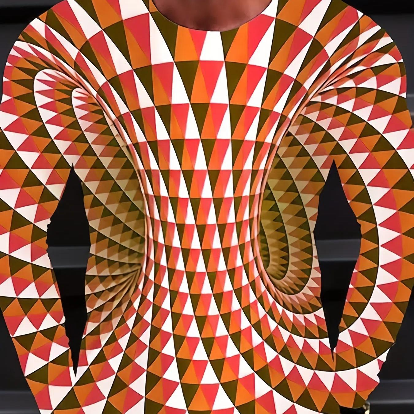 

Стильная визуальная иллюзия 3D цифровая печать мужская повседневная удобная футболка с длинным рукавом одежда весна лето осень топы для мужчин 6XL