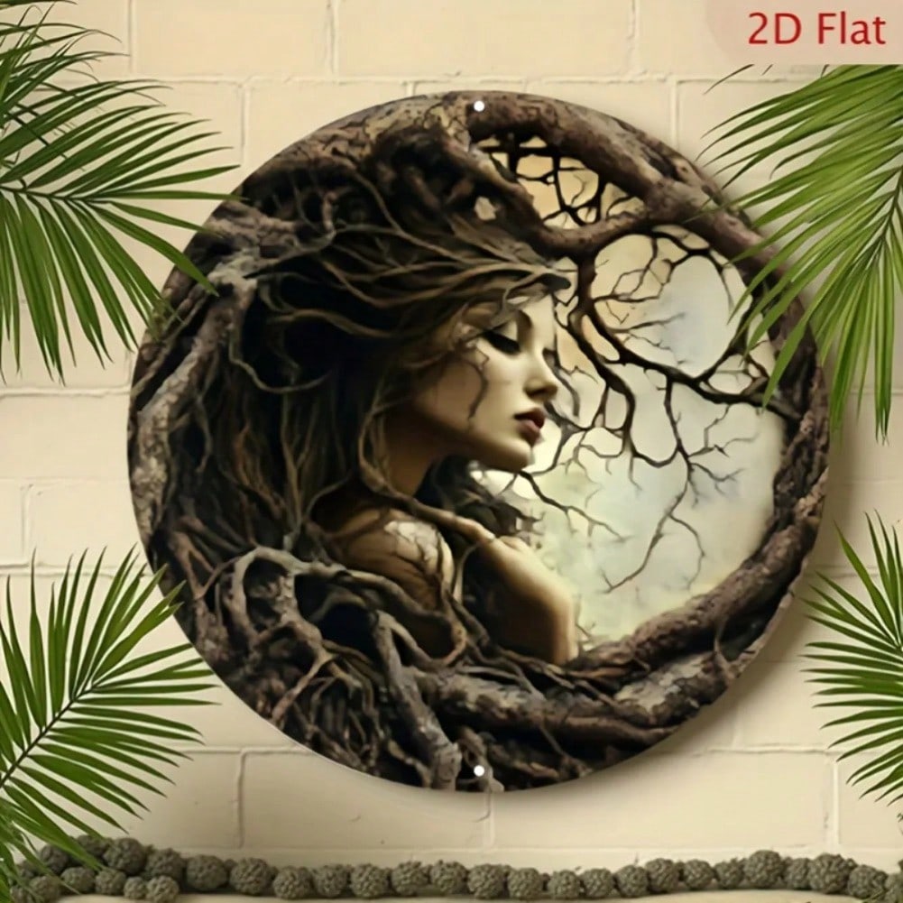 

Metal Wall Art Spirit Tree Home Decor Wall Hanging for Living Room Cafe 20x20 разноцветный