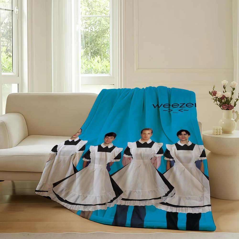 Rock Band W-weezer Blanket For Sofa Office Bed Plane Travel Sleep Read Relax Camping Soft And Warm
