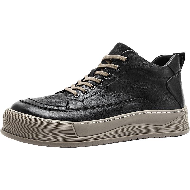 HAUT TON Men s Retro Fleece-Lined Martin Boots EU 42