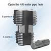 PVC Thread Maker Tool for Electric Drill - Plastic Pipe Tap Die Set with 3 Dies,1/2", 3/4", 1", Electric Drill Water Pipe Threader Plumbing Tool for
