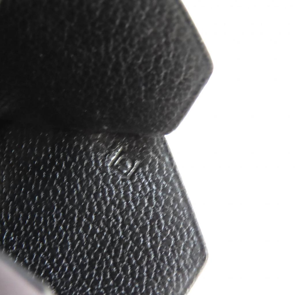 Very Good HERMES Necklace Margiela-era Clochette Necklace black leather Women Used
