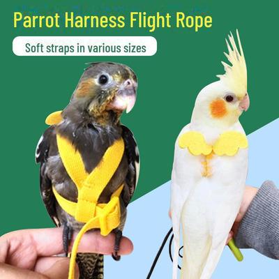 Ultra-thin Parrot Flying Rope: Safe On Feet. Includes Little Angel Strap for Guiding Birds Like Peony Xuanfeng.