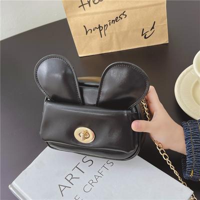 Children's Bag Cute Rabbit Ears Girls Bag Messenger Bag 2025 New Fashion Princess Small Satchel