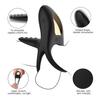 Sex Shops High Quality Silicone Dual Cock Ring Vibrator for Male Penis Enlarger Ring