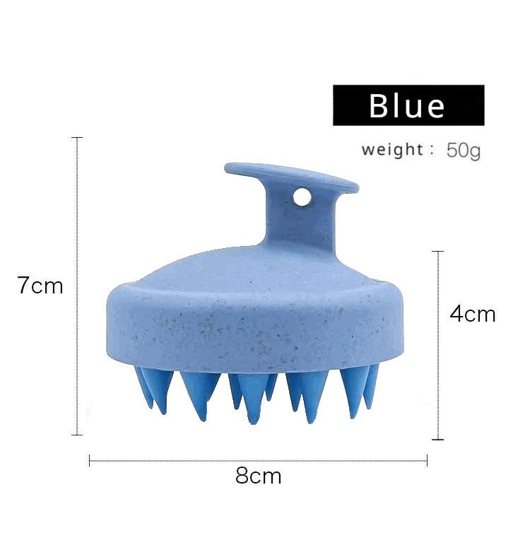 Wheat Straw Shampoo Brush Head Scalp Massage Comb Hair Washing Comb Body Massage Brush Bath Shower Brush Salon Hairdressing Tool