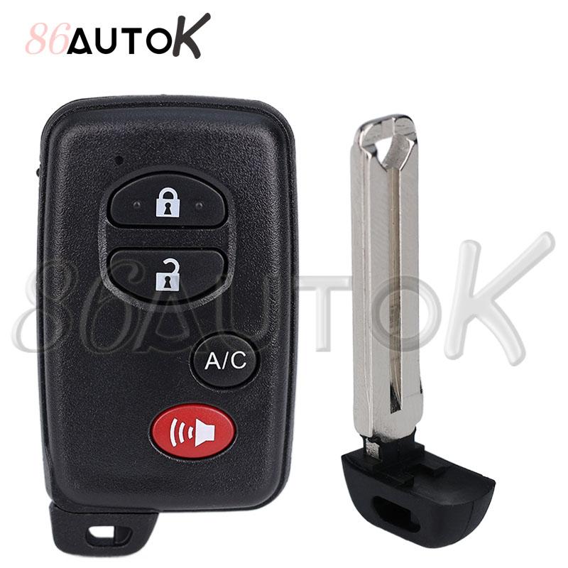 Car Key Shell Smart Key Case For Toyota Camry Prius Rav4 Avalon Corolla Land Cruiser Venza Car Key Case Fob 2/3/4 Buttons