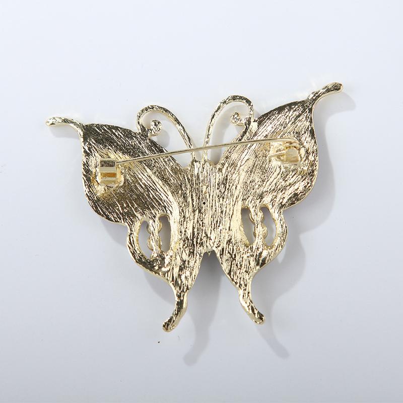Fashion Multi-Color Rhinestone Butterfly Brooches For Women Clothing Coat Jewelry Accessories Gift