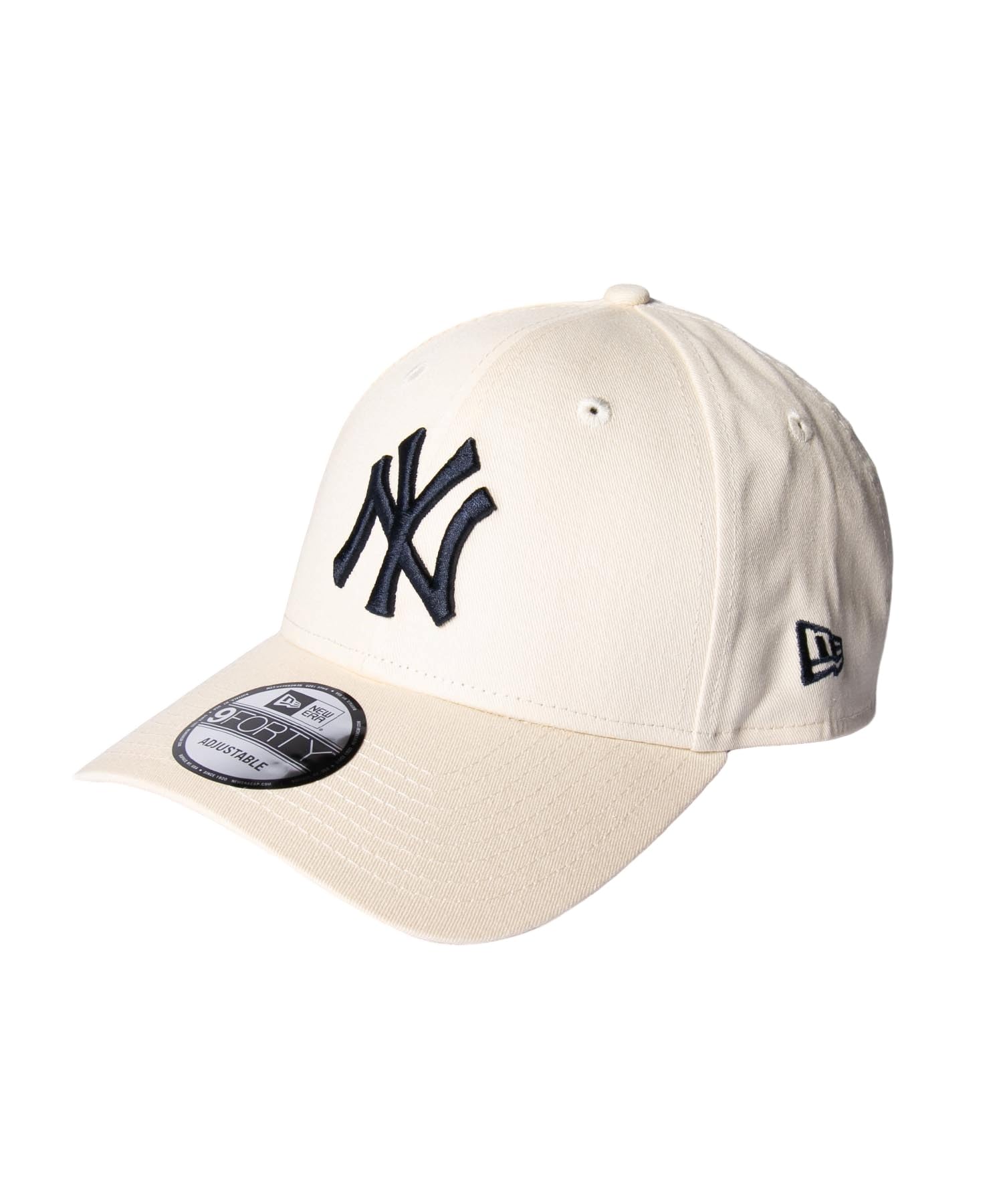 NEW ERA 9FORTY MLB NEW YORK YANKEES Unisex Light Beige x 60691283 Cap, Beige/Light Navy, [Used]
