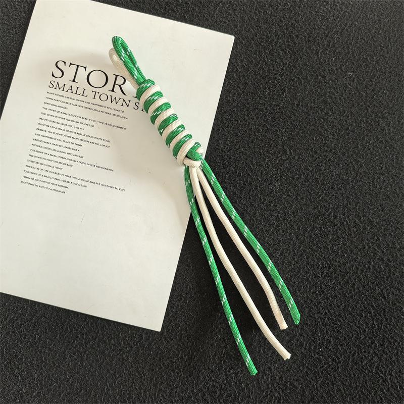 NEW Creative Anti-Lost Knot Nylon Rope Keyring Colorful Braided Lanyard Keychain For Car Backpack Pendant Accessories Gift