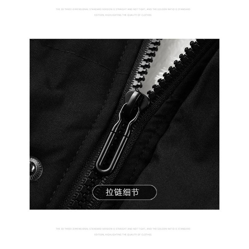 Stand-up Collar Men's Cotton Jacket Winter New Casual Warm Solid Color Loose Hong Kong Style Trend Jacket Cotton Jacket