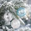 44 Pieces Multipurpose Spherical PET Christmas Tree Ornament with Hanging Loop
