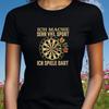 T-Shirt Women I Play Darts Motif Cotton Size S To 3XLWill Open In New Window or Tab