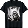 Sasquatch Selfie Big Foot Rock On UFO Alien Lustiges T-Shirt