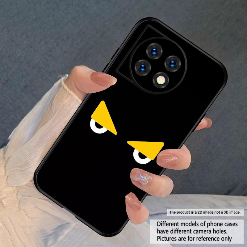 Two white circular eyes For OnePlus 8 9 11 12 13 10 Pro 9RT 8T 12R Ace 3 5 2V Nord CE 4 Lite N20 30 200 silicone soft phone case