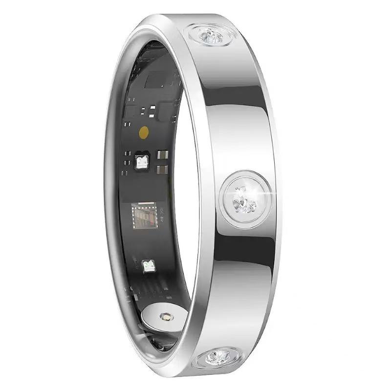 2026 Smart Ring Women Men Super narrow 6.3mm Heart Rate Health Stress measurement Monitor IP68 Waterproof Fashion Sports Rings 6