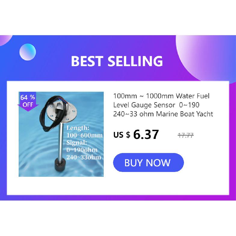10MM 12MM 14MM 16MM 17MM 21MM Water Temp Sensor 1/8NPT 3/8NPT Water Temp Sensor 50K Head Plug