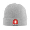 Coat Of Arms Of Switzerland Flag Warm Knitted Cap Winter Knit Bonnet Hat Skullies Beanies Hip Hop Caps for Unisex
