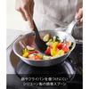 Yamazaki Tower S Silicone Cooking Spoon, Black, Approx. W7 x D3 x H26cm, Dishwasher Safe, Floating Tip, Measuring Meter, 4273