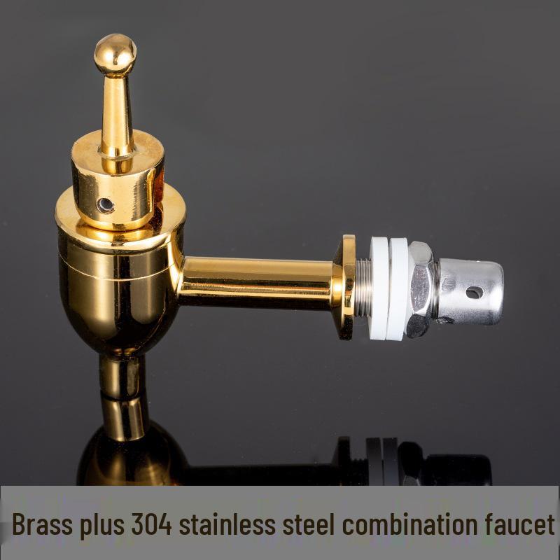 Ceramic Wine Jar with Stainless Steel and Copper Valve Spout