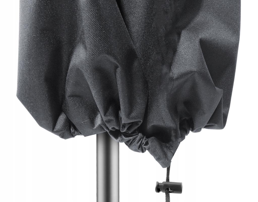Garden umbrella cover 192 x 44 x 192 cm black