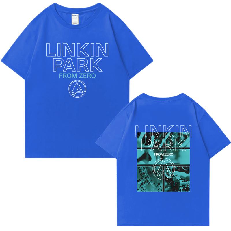 2025 Hot Sale Linkin Park From Zero World Tour Short Sleeve T-shirts Unisex Hip Hop Summer Cotton Men Women Oversized Tee Shirt