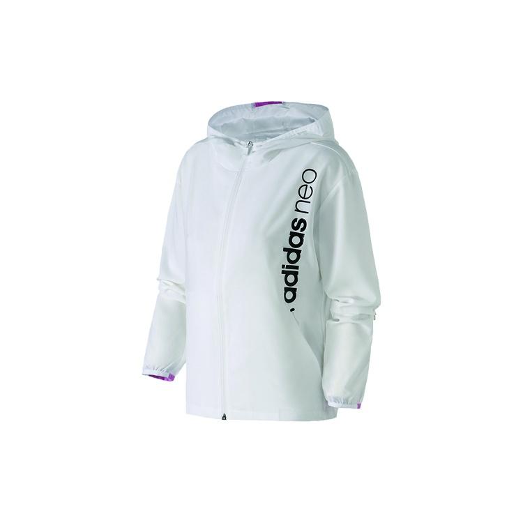(WMNS) adidas neo Sports Jacket White Light Purple Women s CV6959 L