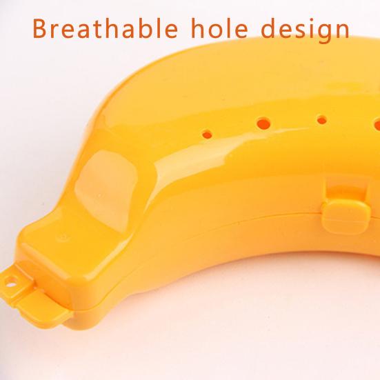 Banana Keeper Storage Box with Holes Food Grade BPA-Free Reusable Easy To Clean Outdoor Travel Banana Holder Fruit Protector Case