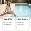 Pool Cleaning Tablets, Pool Water Scale Stain Remover, Convenient Odor Eliminator Care, Quick Dissolving Effervescent, 100 Count