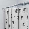 Modern Simple Black Arrow Shower Curtain Waterproof Bath Decoration Home Decor Bathroom Accessories White With Black Arrows Desi