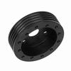 1in Aluminum Steering Wheel Hub Spacer for 5 6 Hole Wheels To 3 Hole Adapter(Black)