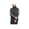 Adidas Originals 3 Stripe Letter Logo Stripe Print Classic Retro Sports Stand Collar Long Sleeve Jacket Men Jacket Deep-Charcoal JL8397